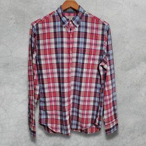 J Crew Men's Small Multi Colored Long Sleeve Plaid Button-down Shirt